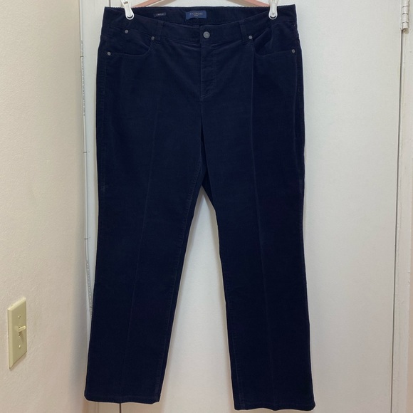 TALBOTS STRETCH CORDUROY STRAIGHT LEG PANTS SIZE 20. - Picture 2 of 6